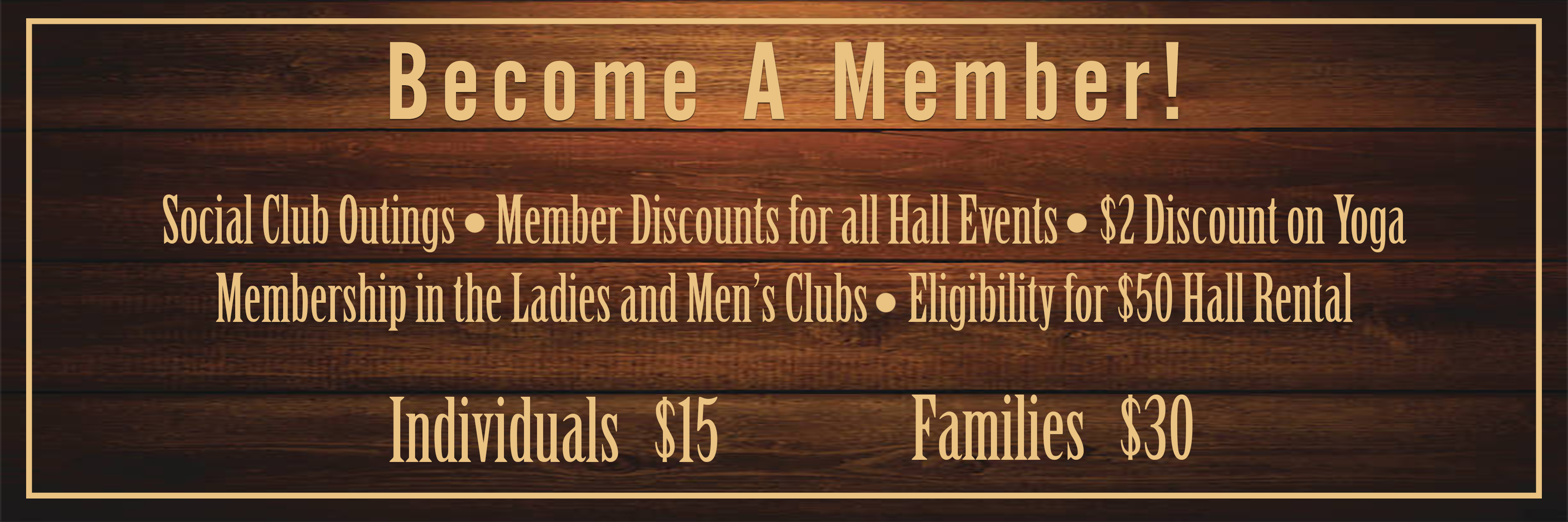 Member Benefits Poster